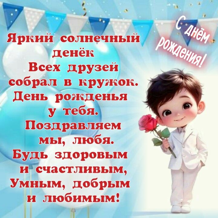 поздравление с Днем рождения картинка сыну 2