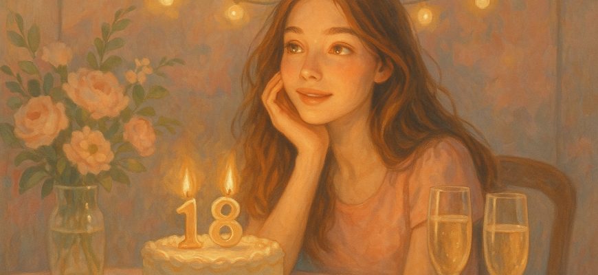 Поздравление с 18-летием девушке